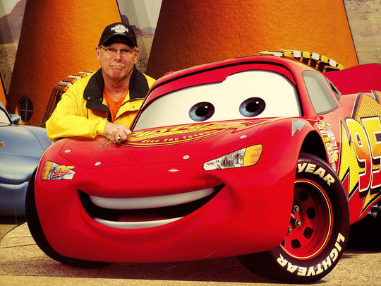 Bob and Lightning McQueen at