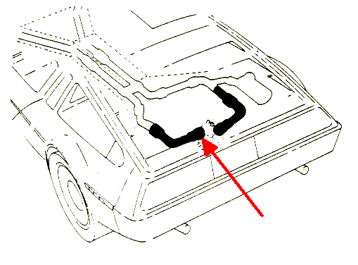 Location of the leak.